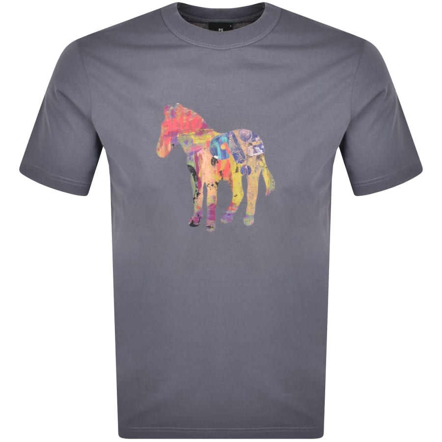 【送料関税込】Paul Smith Zebra Craft T-Shirt Paul Smith Zebra Craft T Shirt Grey | Mainline Menswear